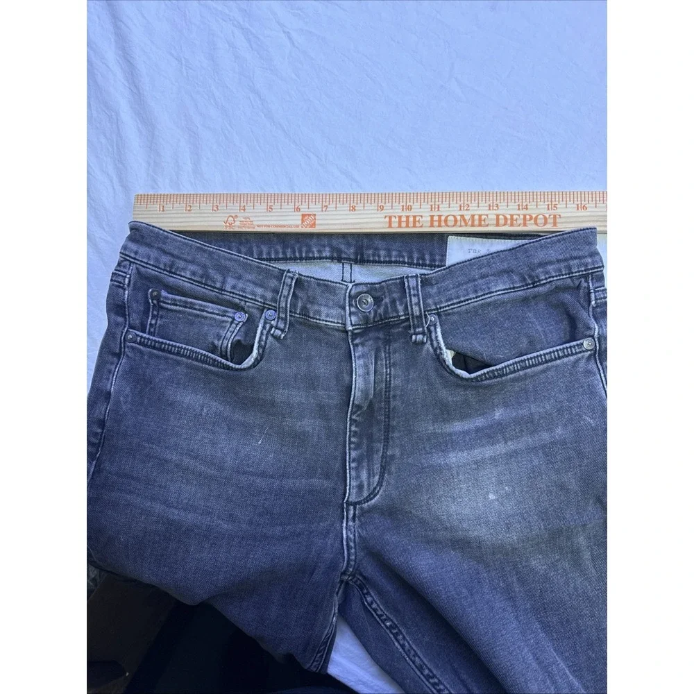 Rag & Bone Jeans Men's 32X32 Black BLACK  Fit 2  Slim Button ZIP